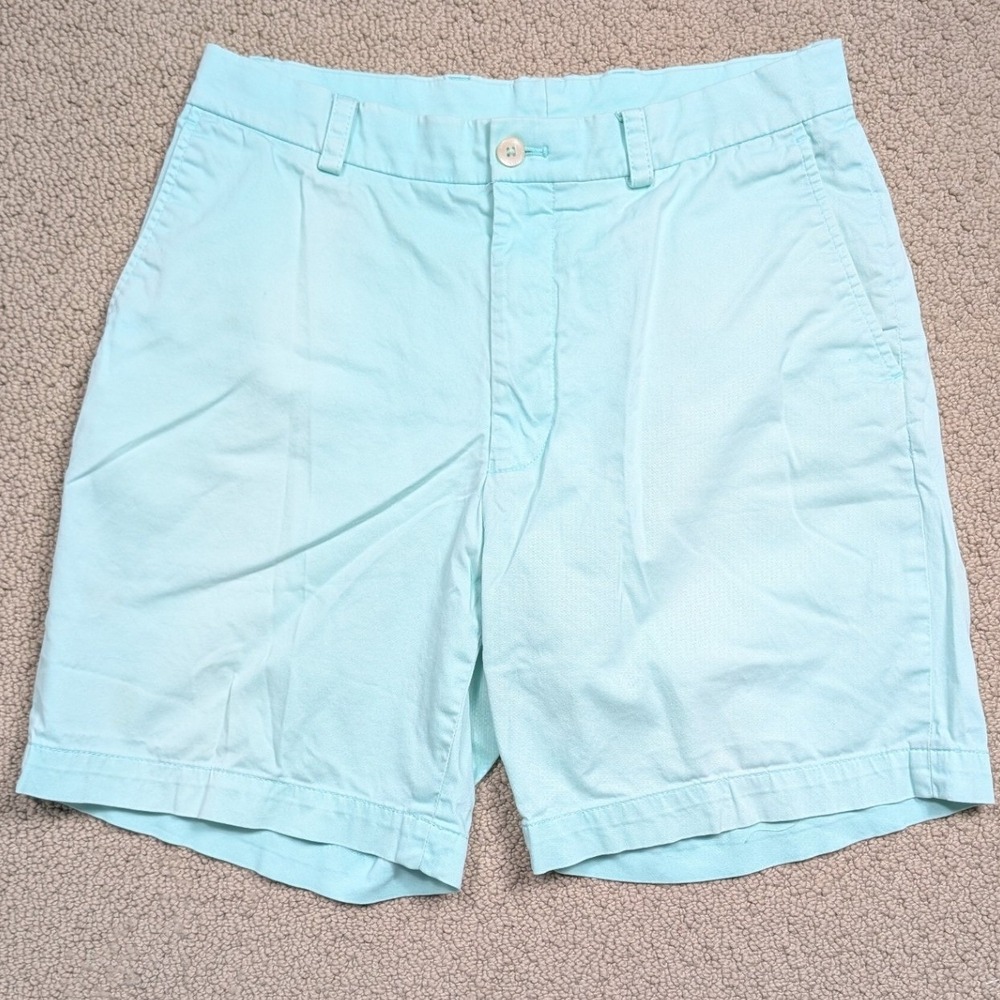 Southern Tide Chino Shorts Mens 30 Blue Intracoastal Waterway Stretch Cotton